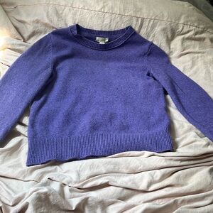 XS Purple Lands End Women’s Canvas Sweater